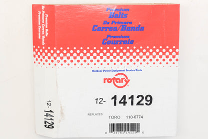 Rotary 12-14129, 110-6774 1/2" x 62-1/2" V-Belt NOS
