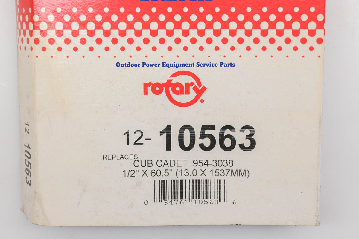 Rotary 12-10563, 954-3038 1/2" x 60-1/2" V-Belt NOS