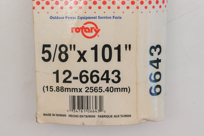 Rotary 12-6643, 5L-1010 5/8" x 101" V-Belt NOS