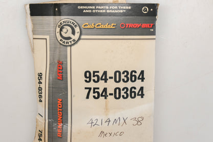 Genuine Parts 954-0364, 754-0364 V-Belt NOS