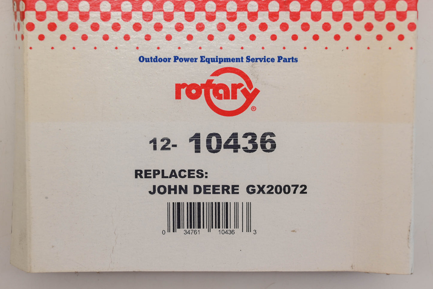 Rotary 12-10436, GX20072, UC32283 17/32" x 103-3/4" V-Belt NOS
