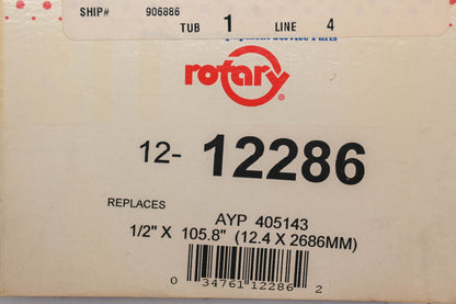 Rotary 12-12286, 584453101, 405143 1/2" x 105-3/4" V-Belt NOS