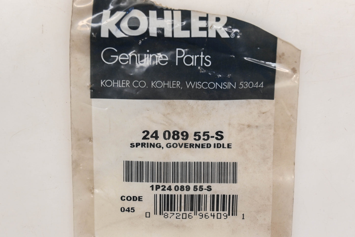 Kohler 24 089 55-S Governor Idle Spring NOS