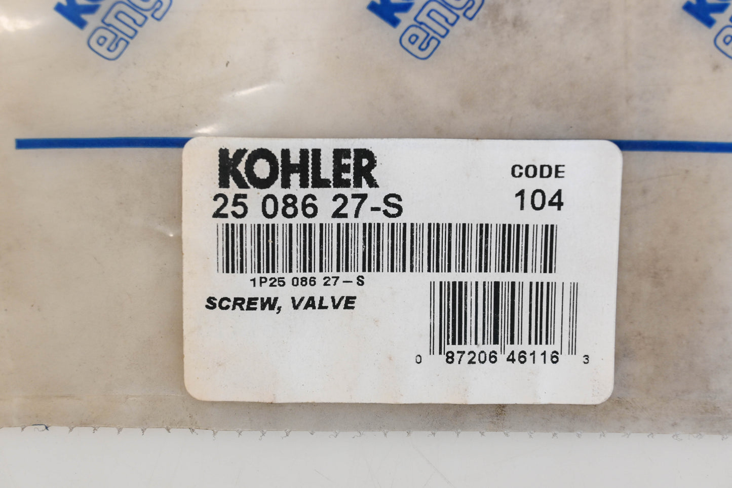 Kohler 25 086 27-S Valve Screws Qty 2 NOS