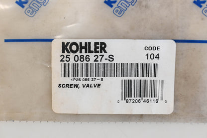 Kohler 25 086 27-S Valve Screws Qty 2 NOS