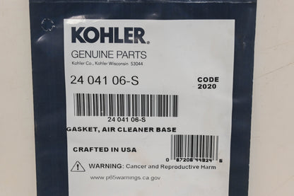 Kohler 24 041 06-S Air Cleaner Base Gaskets Qty 2 NOS