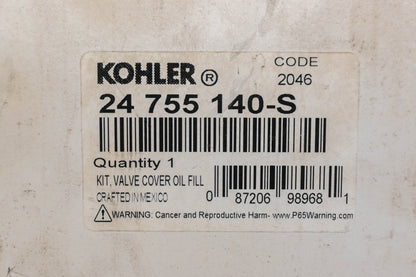 Kohler 24 755 140-S Plastic Valve Cover Kit NOS