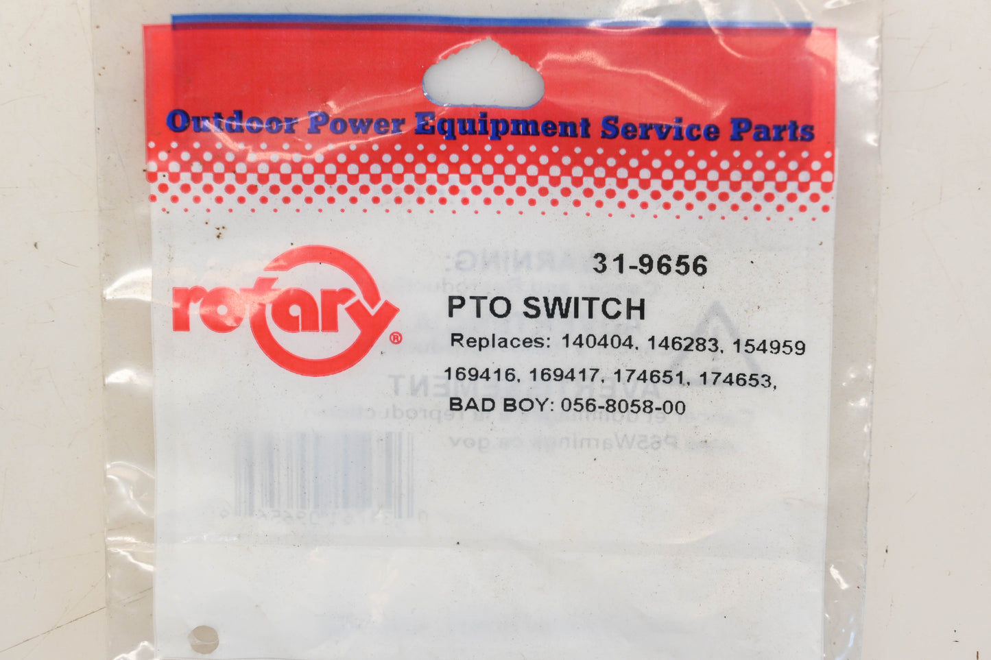 Rotary 31-9656, 140404, 146283 PTO Switch NOS
