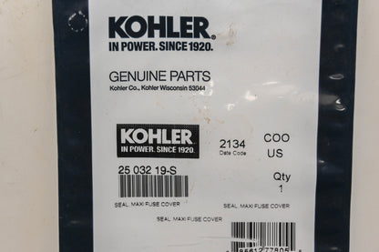 Kohler 25 032 19-S Maxi Fuse Cover Seal NOS