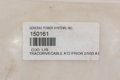 Generac 150161 Drive Cable NOS