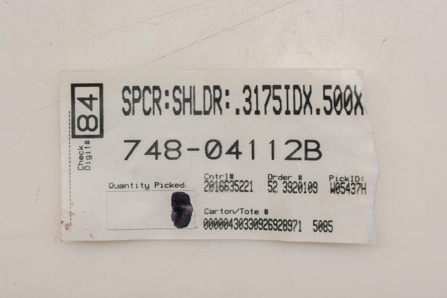 MTD 748-04112B 5/16" x 1/2" x 3/4" x 3/16" Brake Arm Bushing NOS