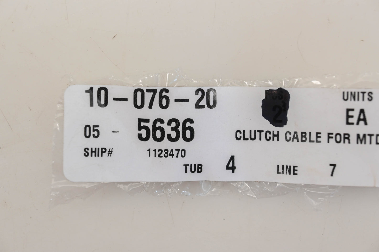 Rotary 05-5636, 946-04230A, 746-04230A Clutch Cable NOS