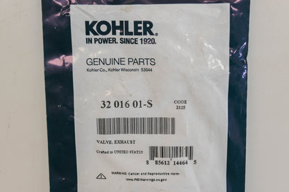 Kohler 32 016 01-S Exhaust Valve NOS