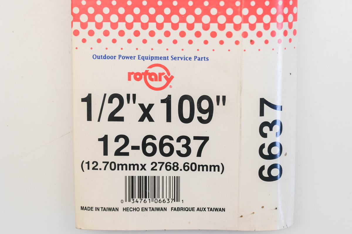 Rotary 12-6637, 4L-1090 1/2" x 109" V-Belt NOS