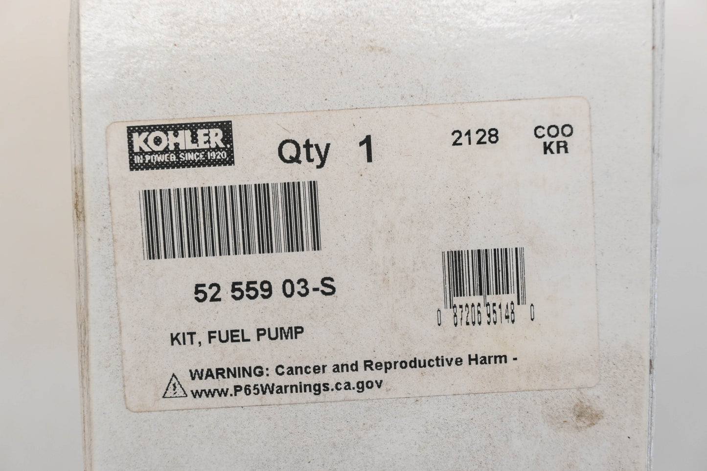 Kohler 52 559 03-S Fuel Filter Kit NOS