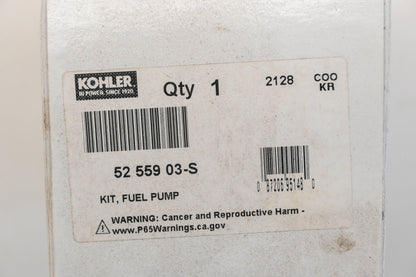 Kohler 52 559 03-S Fuel Filter Kit NOS