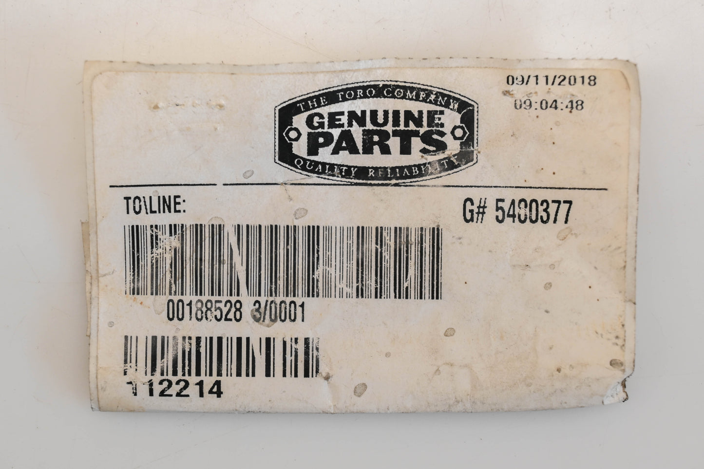 Toro 112214 Choke Control Cable NOS