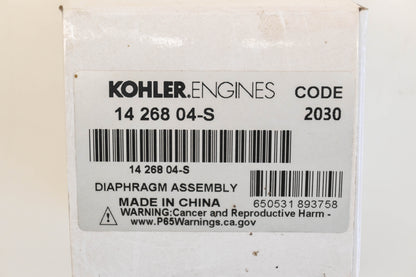 Kohler 14 268 04-S Diaphragm Assembly NOS
