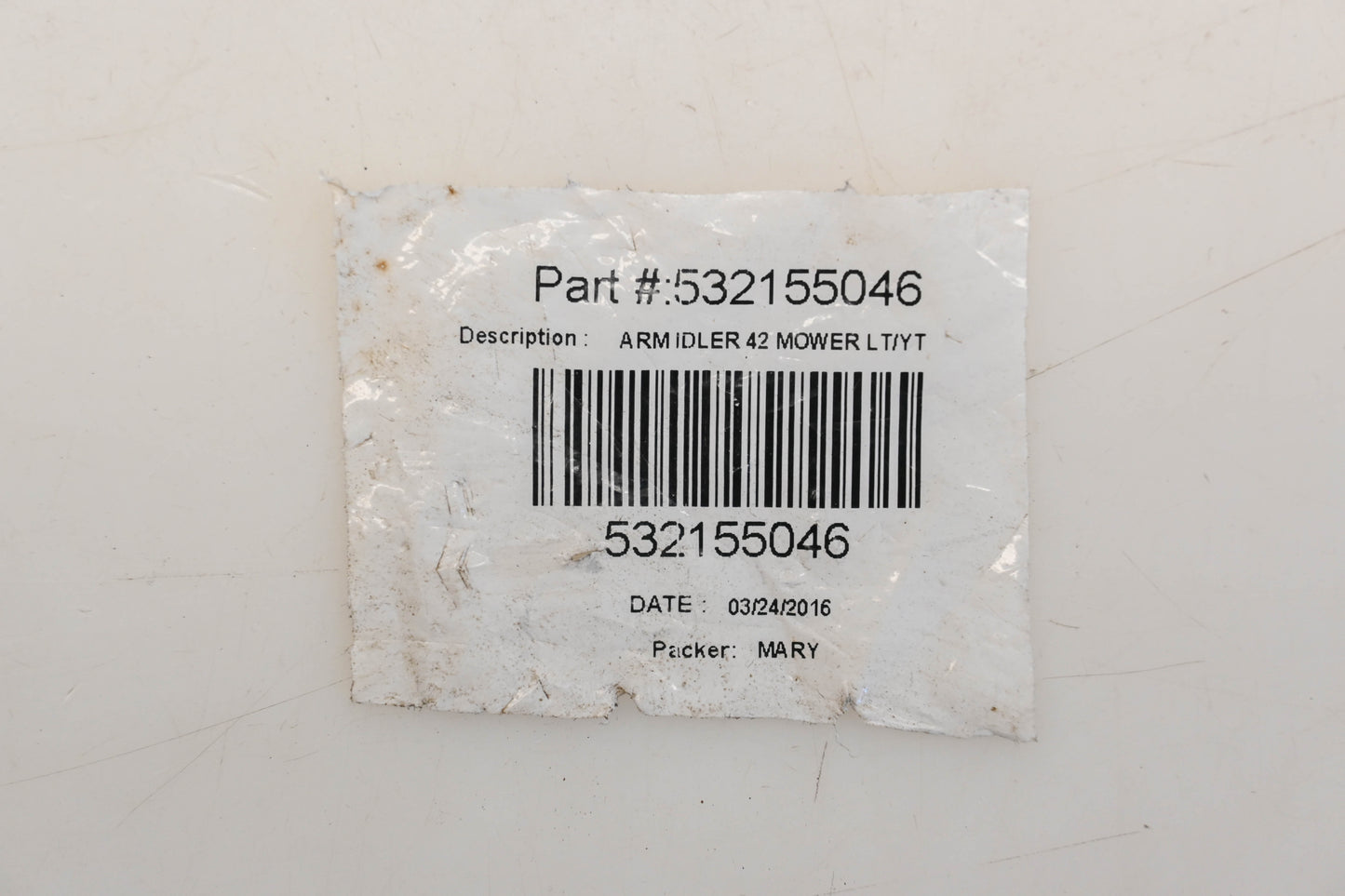 New OEM Husqvarna 532155046 Idler Arm NOS