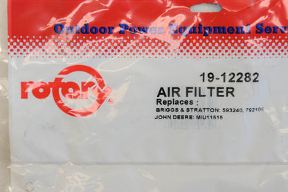 Rotary 19-12282, 593240, MIU11515 Air Filter NOS