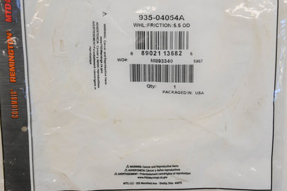 MTD 935-04054A Friction Drive Ring NOS