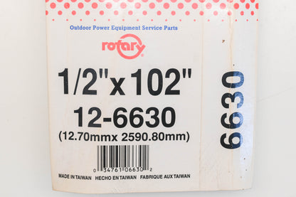 Rotary 12-6630, 4L-1020, M41960 1/2" x 102" V-Belt NOS