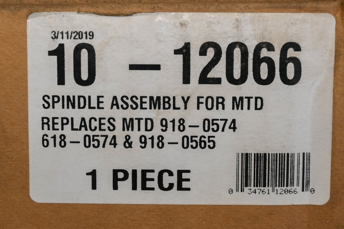 Rotary 10-12066, 918-0574, 618-0574 Spindle Assembly NOS