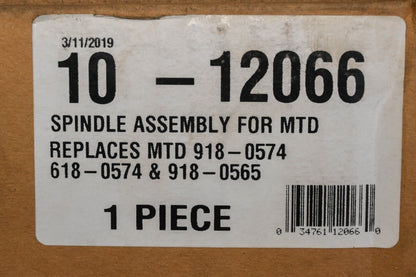 Rotary 10-12066, 918-0574, 618-0574 Spindle Assembly NOS