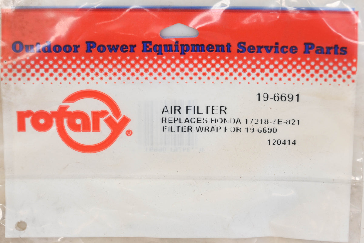 Rotary 19-6691, 17218-ZE1-821 Foam Pre-Filter NOS