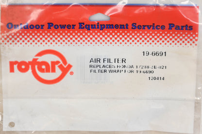 Rotary 19-6691, 17218-ZE1-821 Foam Pre-Filter NOS