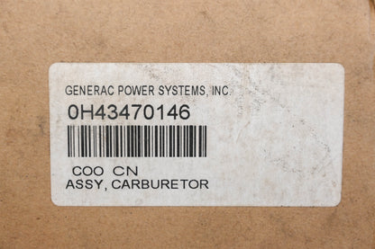 Generac 0H43470146 Carburetor Assembly NOS