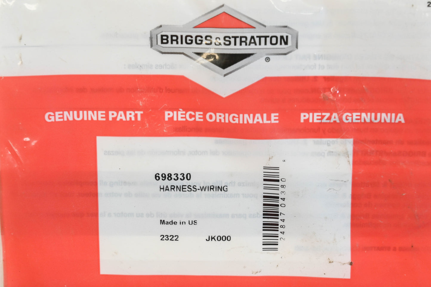 New OEM Briggs & Stratton 698330 Wiring Harness Kit NOS