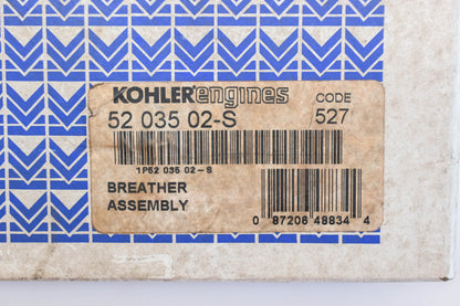 Kohler 52 035 02-S Breather Assembly NOS