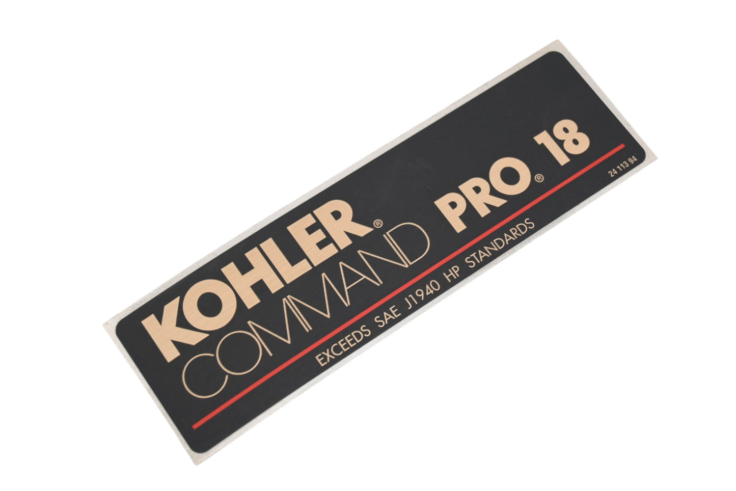 Kohler 24 113 94-S 18 HP Decal NOS