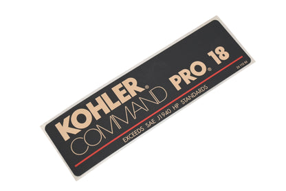 Kohler 24 113 94-S 18 HP Decal NOS