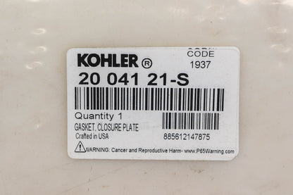 Kohler 20 041 21-S Closure Plate Gasket NOS