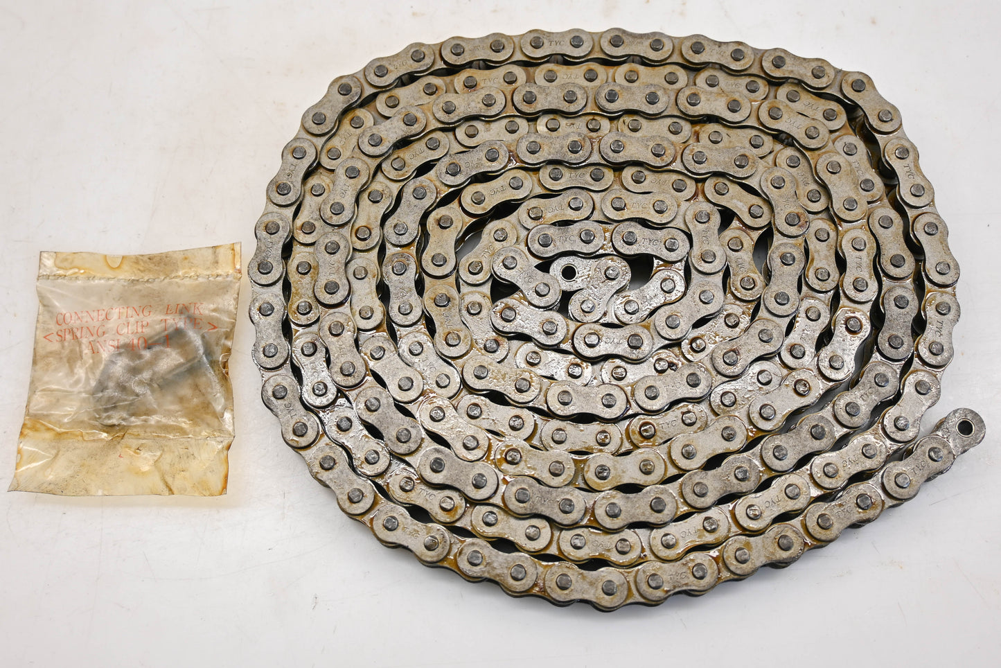 TYC 11-385 #40 x 10ft Roller Chain Kit NOS