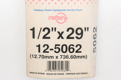 Rotary 12-5062, 4L-290, 754-0265 1/2" x 29" V-Belt NOS