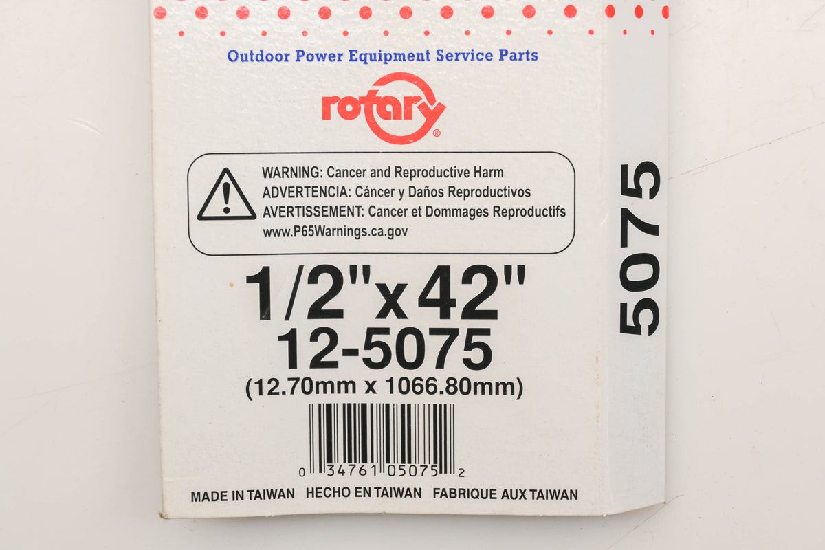 Rotary 12-5075, 4L-420, 110-8475 1/2" x 42" V-Belt NOS