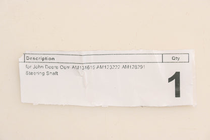 New OEM John Deere AM131615, AM123222, AM128291 Steering Shaft NOS