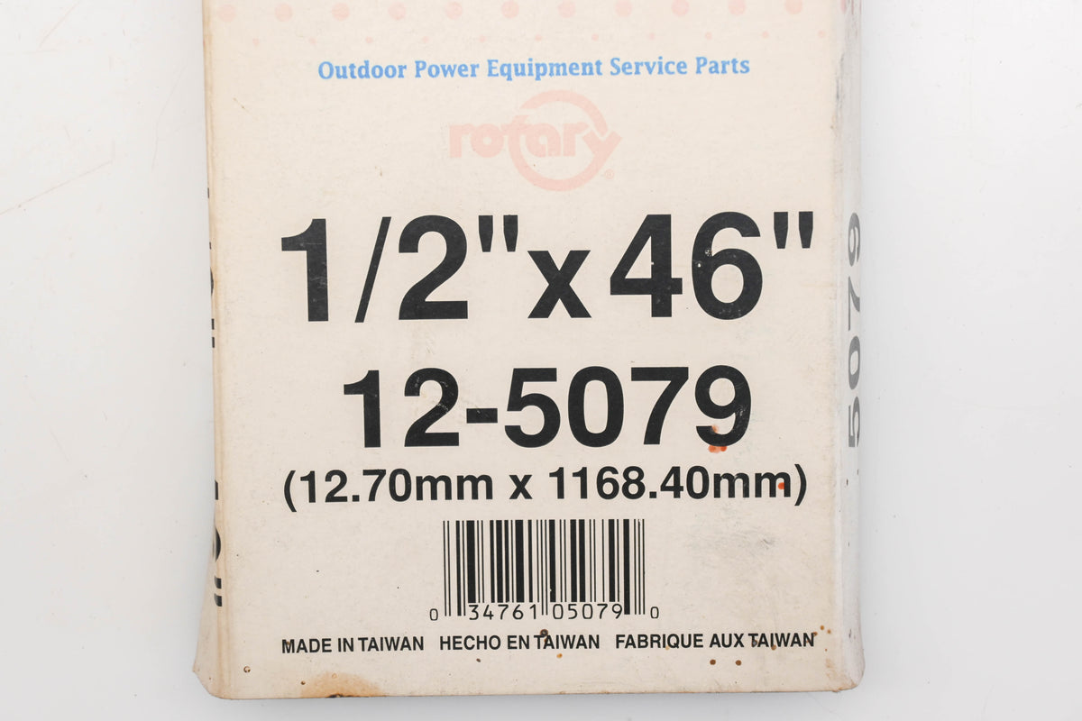 Rotary 12-5079, 4L-460, 754-0108 1/2" x 46" V-Belt NOS