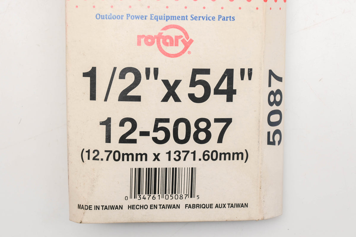 Rotary 12-5087, 4L-540, 754-0195 1/2" x 54" V-Belt NOS