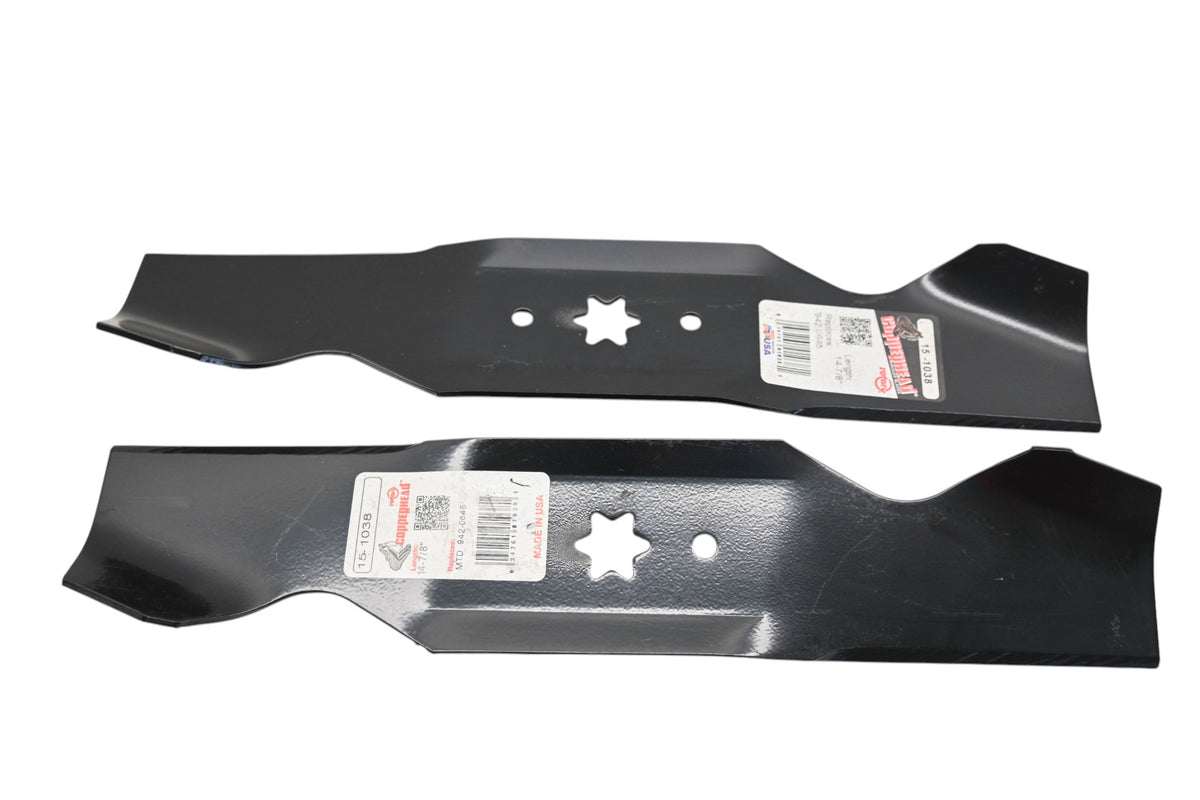 Rotary 15-1038, 942-0645, 742-0645 14-7/8" x 3" Mower Blades Qty 2 NOS