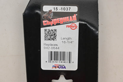 Rotary 15-1037, 942-0644, 742-0644 16-1/4" x 2-15/16" Mower Blades Qty 4 NOS