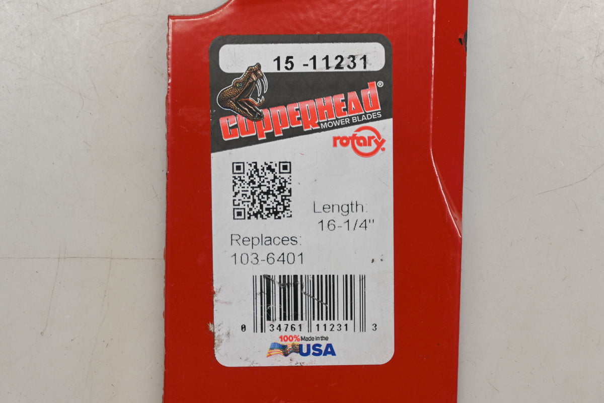 Rotary 15-11231, 103-6401, 103-6401-S 16-1/4" x 2-1/2" x 15/16" Mower Blades Qty 3 NOS