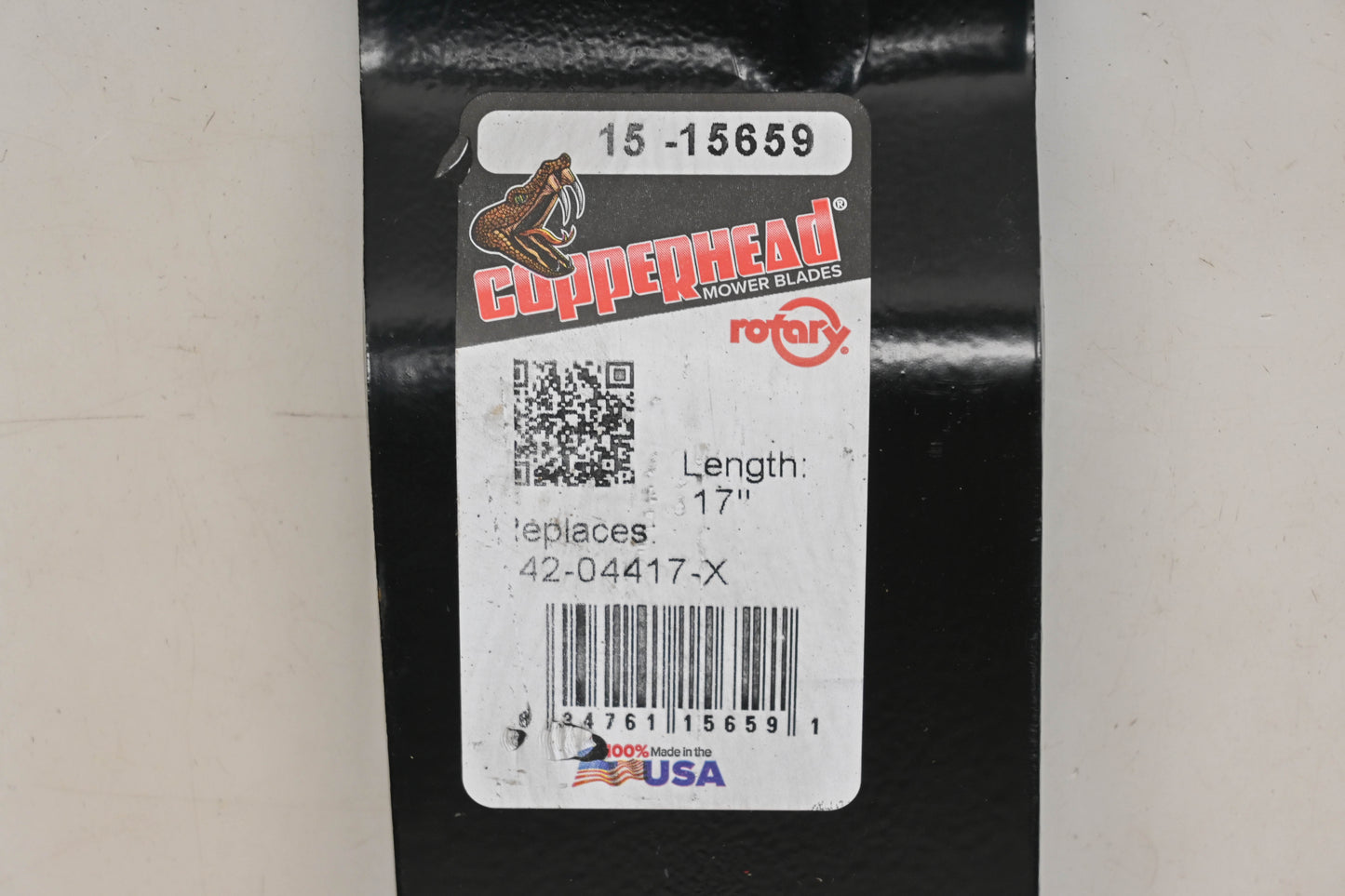 Rotary 15-15659, 942-04417-X, 02005017PX 17" x 2-1/2" x 3/4" Mower Blades Qty 3 NOS
