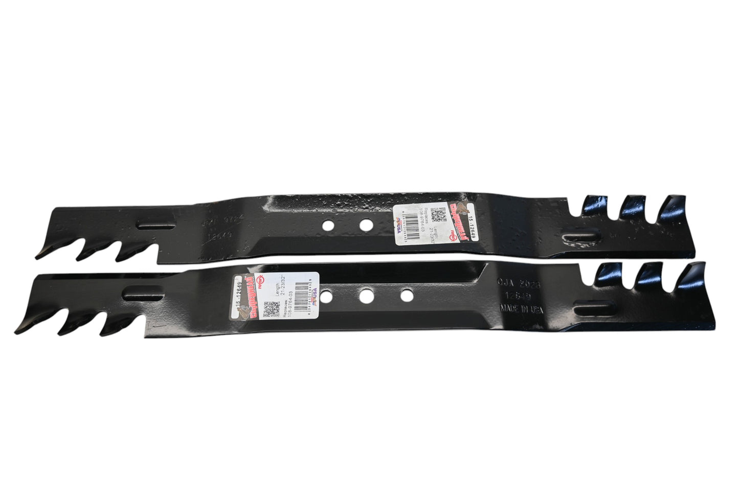 Rotary 15-12649, 108-9764-03, 131-4547-03 21-23/32" x 2-1/4" x 7/16" Mower Blades Qty 2 NOS