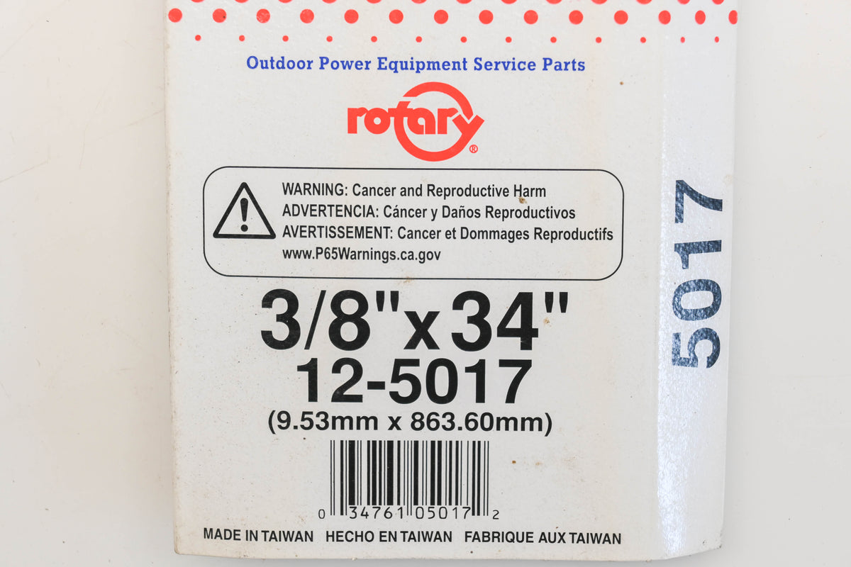 Rotary 12-5017, 3L-340 3/8" x 34" V-Belt NOS