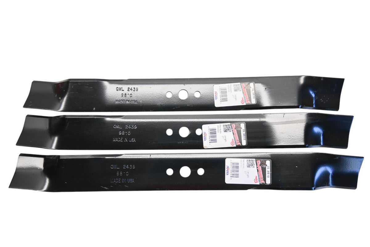 Rotary 15-9810, 165833, 532165833 21" x 2-1/4" x 5/8" Mower Blades Qty 3 NOS