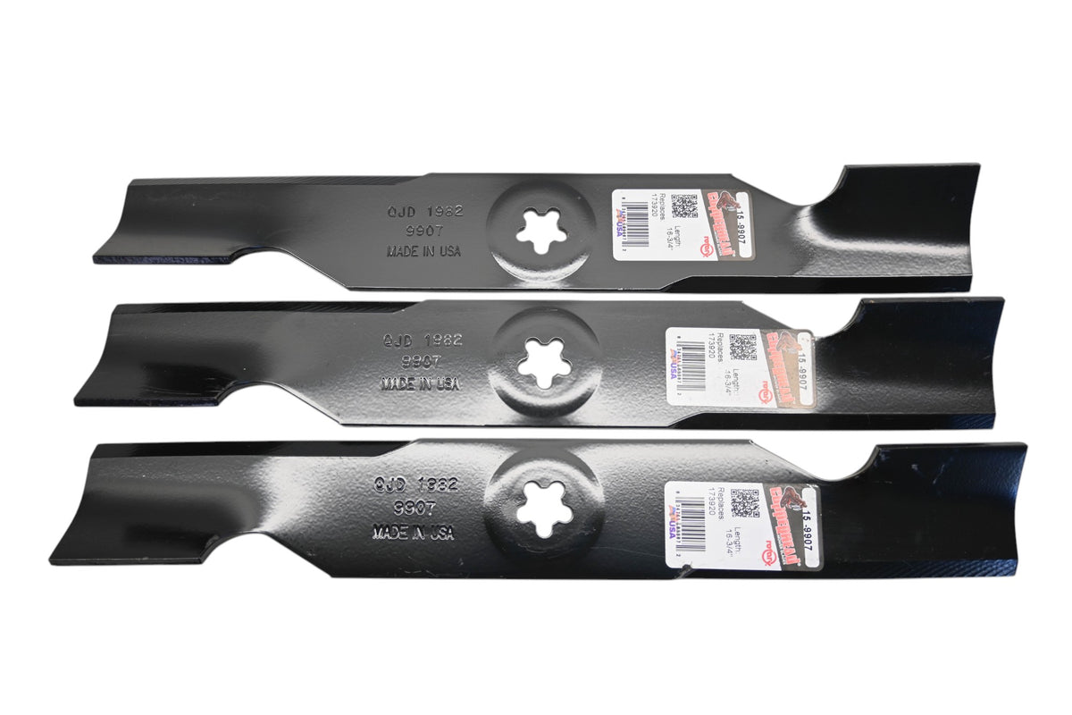 Rotary 15-9907, 173920, 532 17 39-20 16-3/4" x 2-1/2" Mower Blades Qty 3 NOS